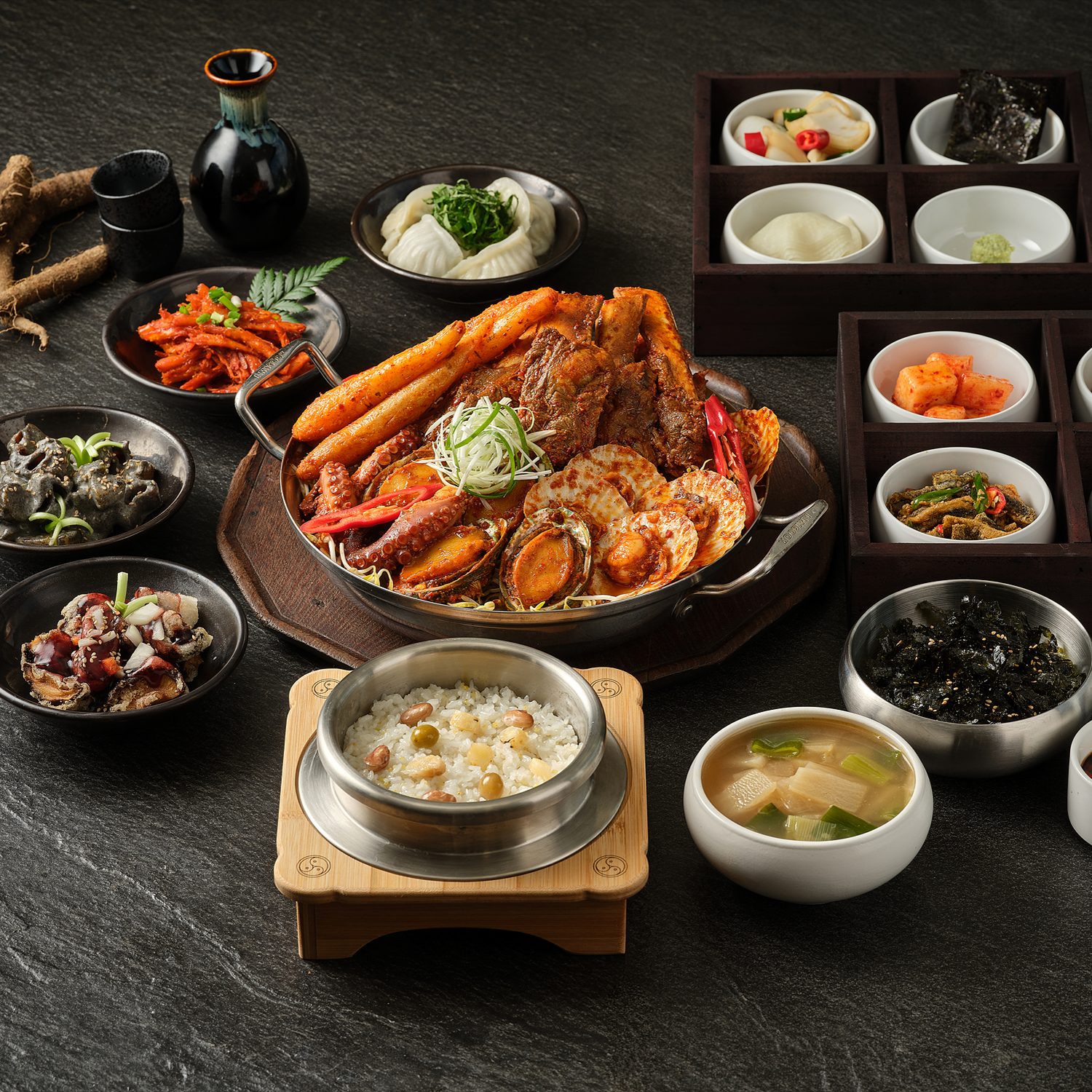 더덕 해물 갈비찜 정식